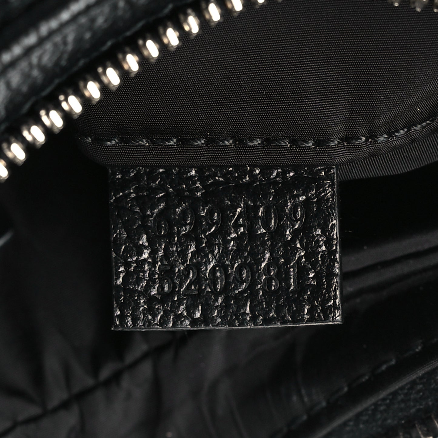 GG Supreme Monogram Textured Calfskin Web Small Attache Shoulder Bag Black
