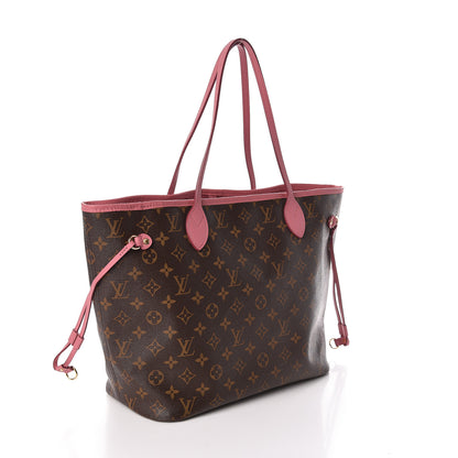Louis Vuitton Monogram Articles de Voyage Ikat Neverfull MM Rose Velours 3 of 10