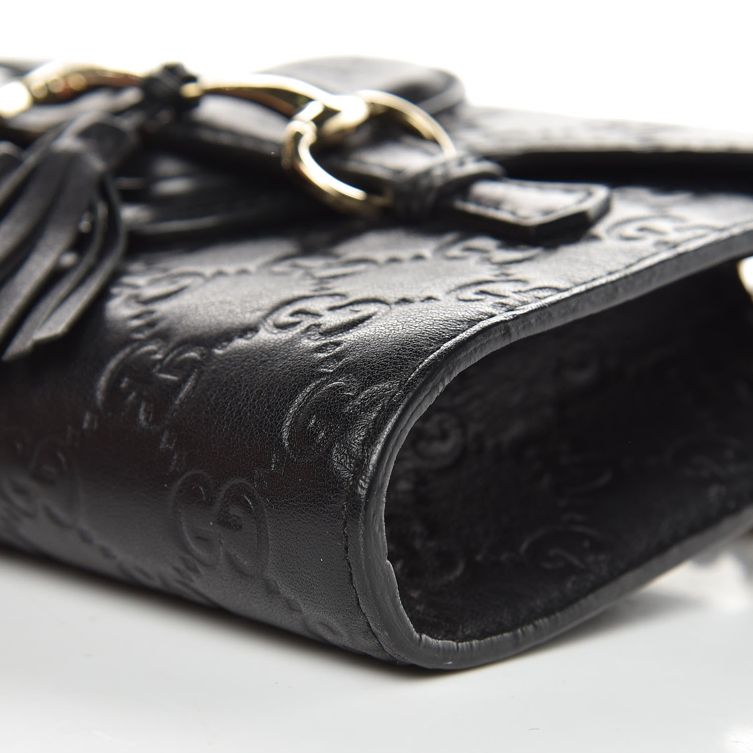 Gucci Guccissima Mini Emily Shoulder Bag Black 9 of 12