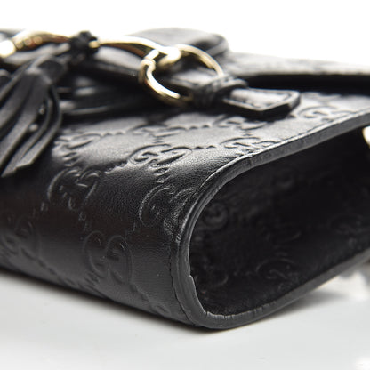 Gucci Guccissima Mini Emily Shoulder Bag Black 9 of 12