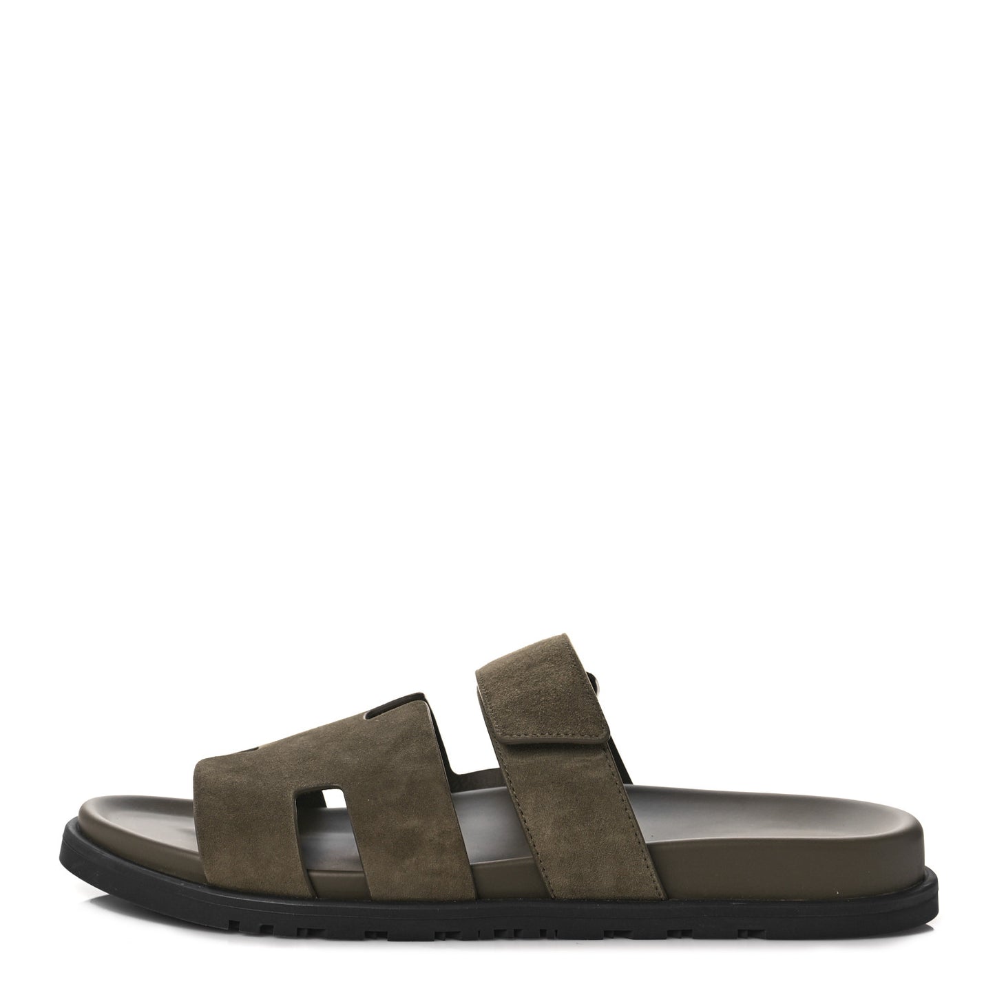 Suede Goatskin Mens Chypre Sandals 43 Vert Army