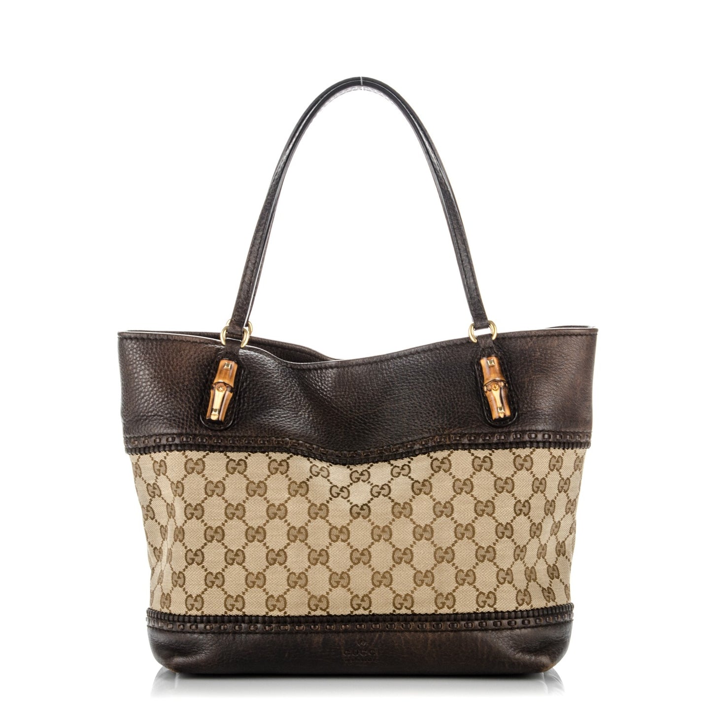 Monogram Medium Laidback Crafty Tote Dark Brown