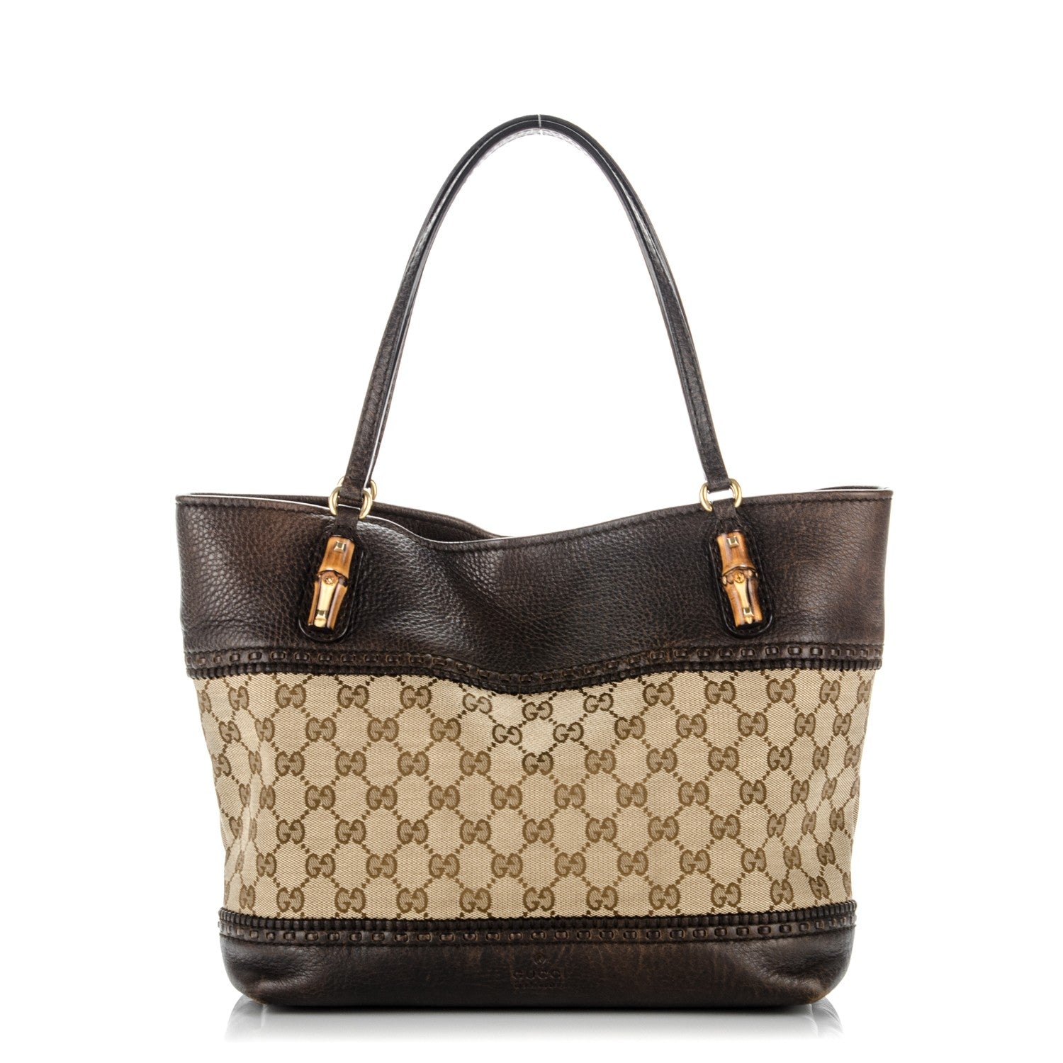 Gucci Monogram Medium Laidback Crafty Tote Dark Brown 1 of 12