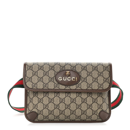 Gucci GG Supreme Monogram Neo Vintage Web Belt Bag Brown 1 of 11