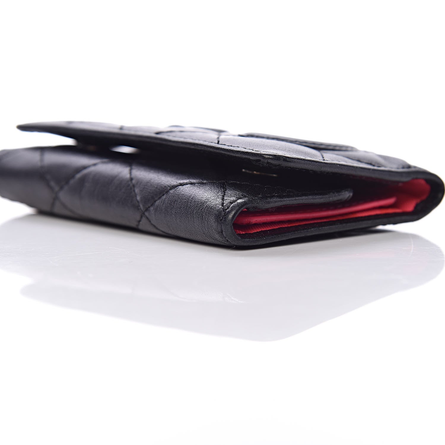 Chanel Calfskin Quilted Cambon 6 Key Holder Black 6 of 16
