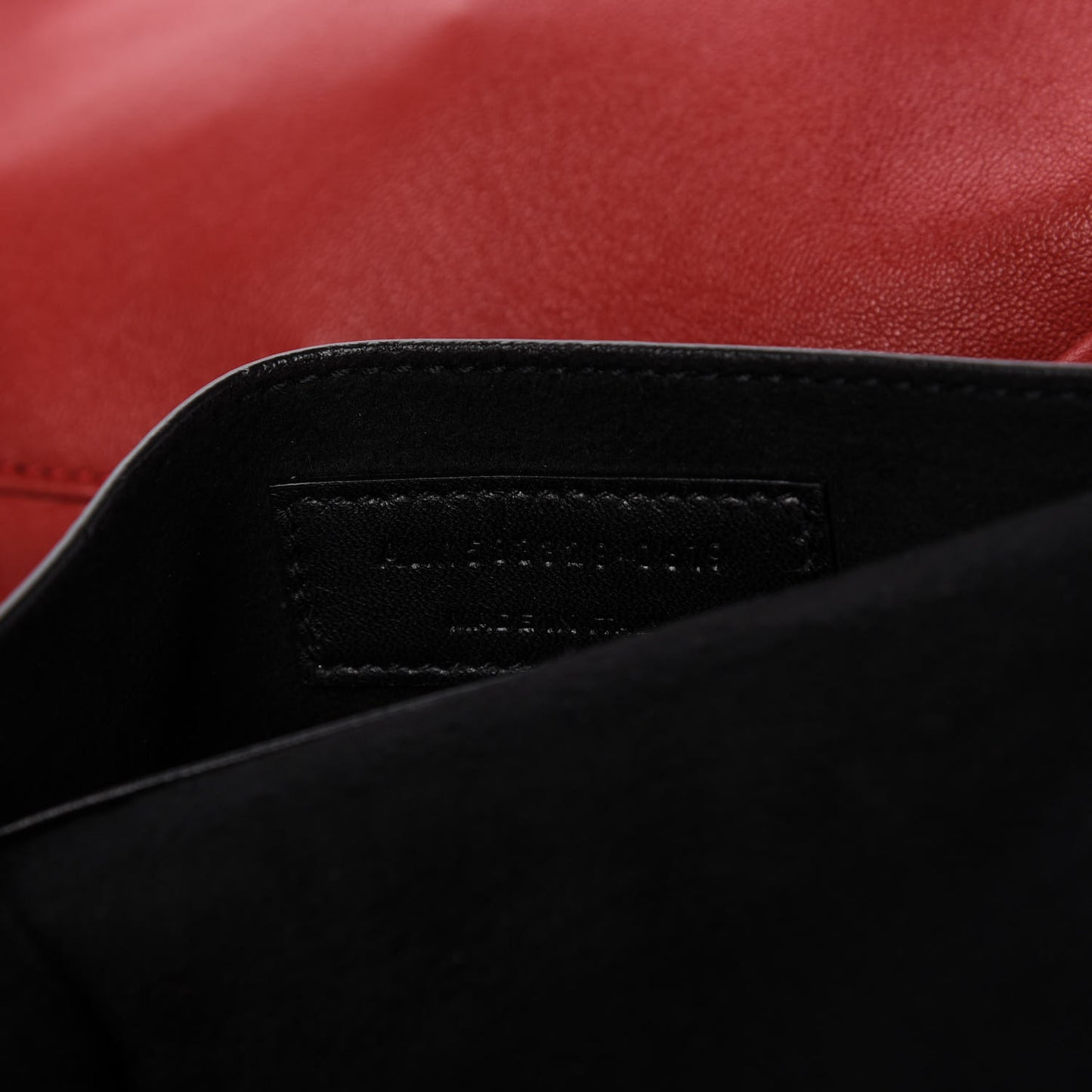 Lambskin Small Teddy Bucket Bag Red