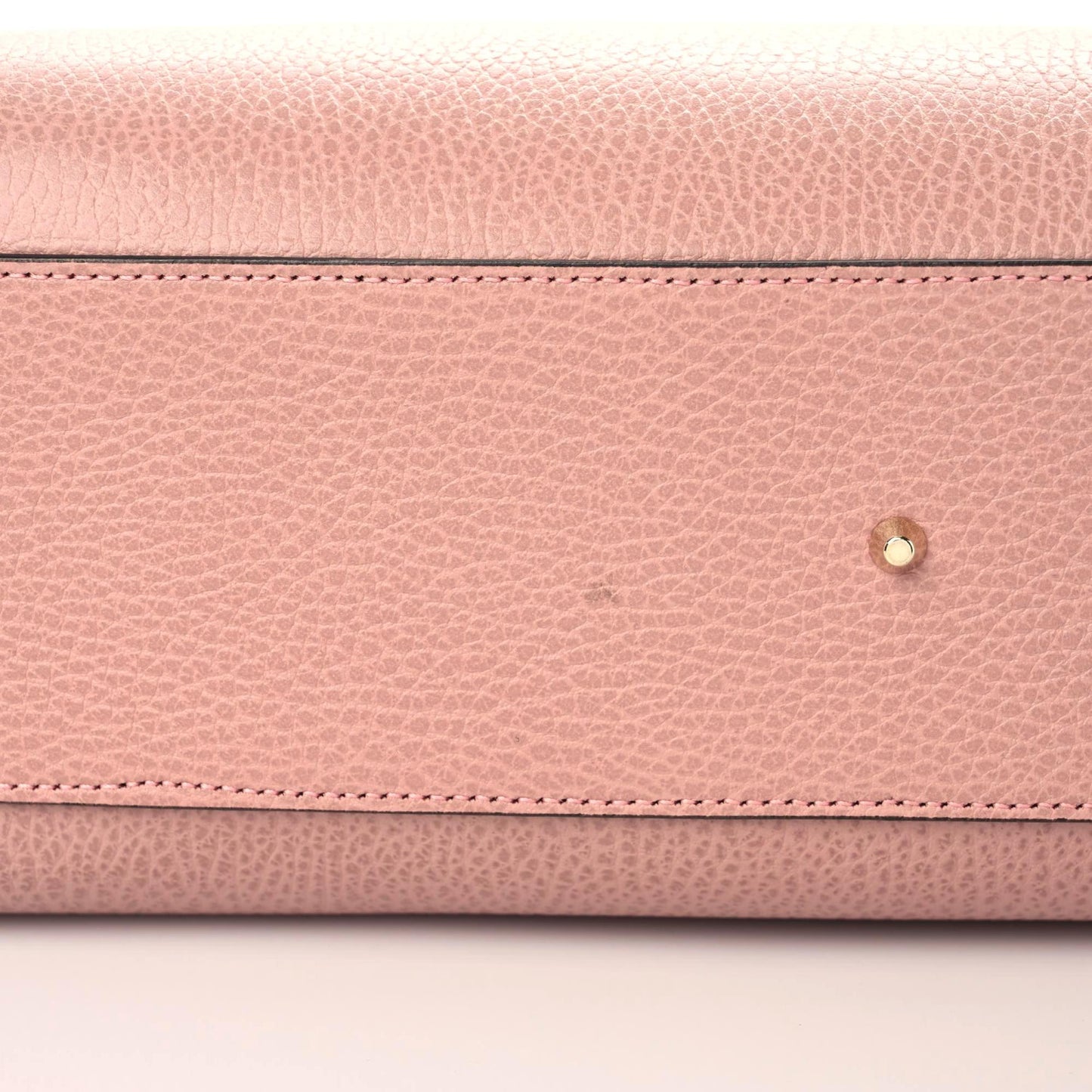 Dollar Calfskin Medium Interlocking G Top Handle Shoulder Bag Soft Pink