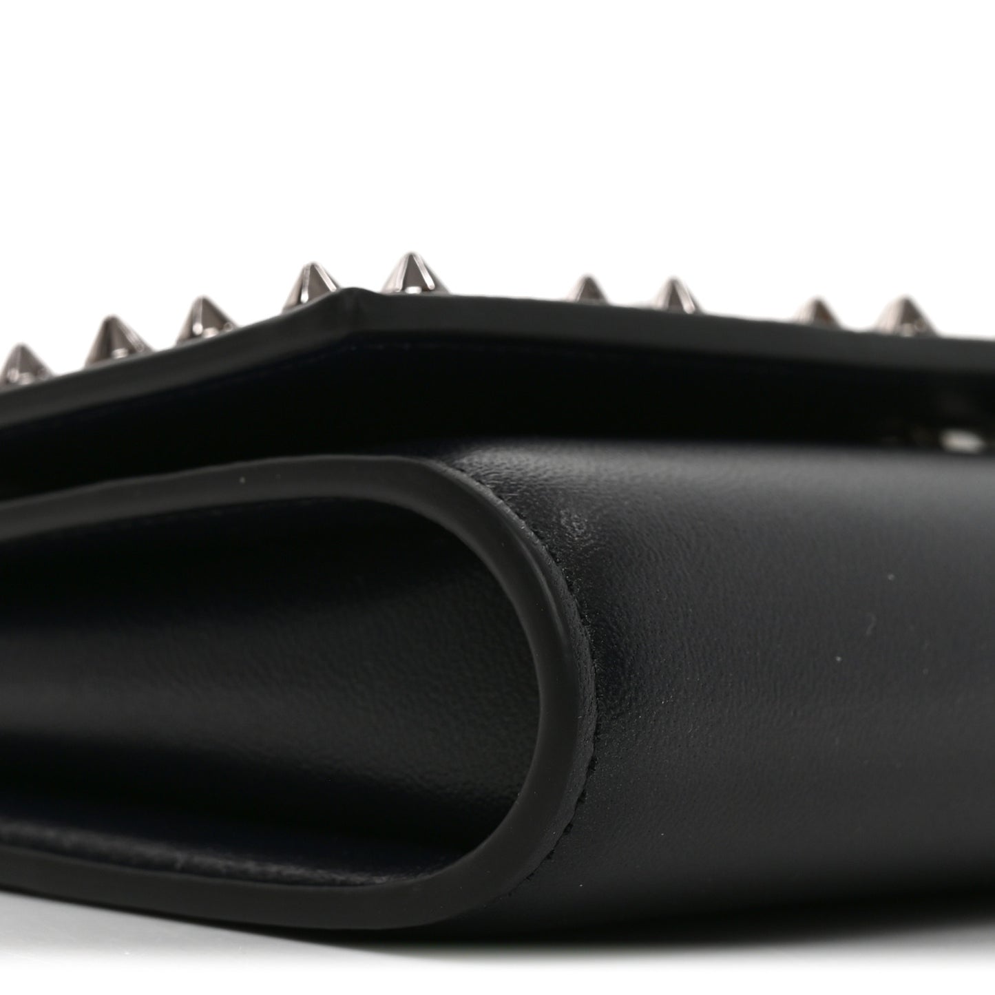 Calfskin Spikes Loubinthesky Paloma Clutch Zaffiro Zaffiro