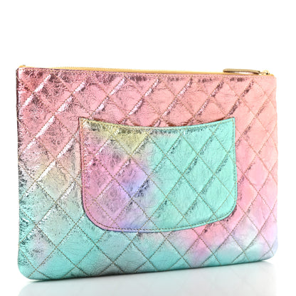 Chanel Metallic Goatskin Quilted Medium 2.55 Reissue Cosmetic Case Multicolor 3 of 7