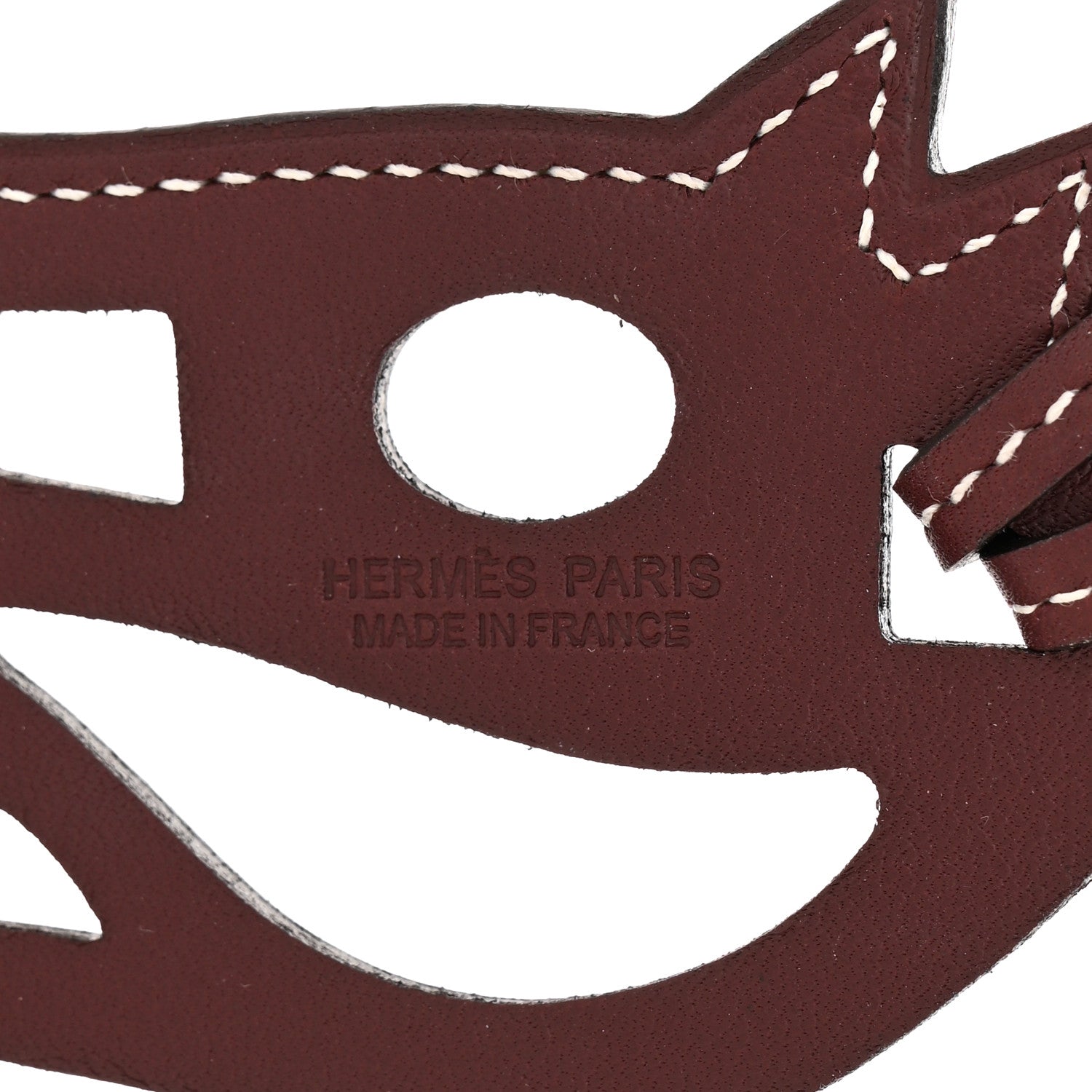 Hermes Swift Paddock Cheval Horse Bag Charm Bordeaux 3 of 3