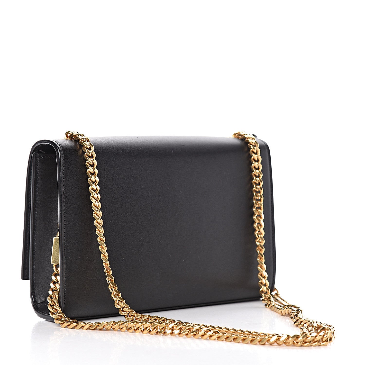 Saint Laurent Calfskin Small Monogram Kate Satchel Black 3 of 9