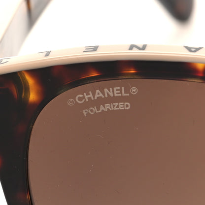 Chanel Acetate Polarized CC Butterfly Sunglasses 5414 Tortoise 7 of 8