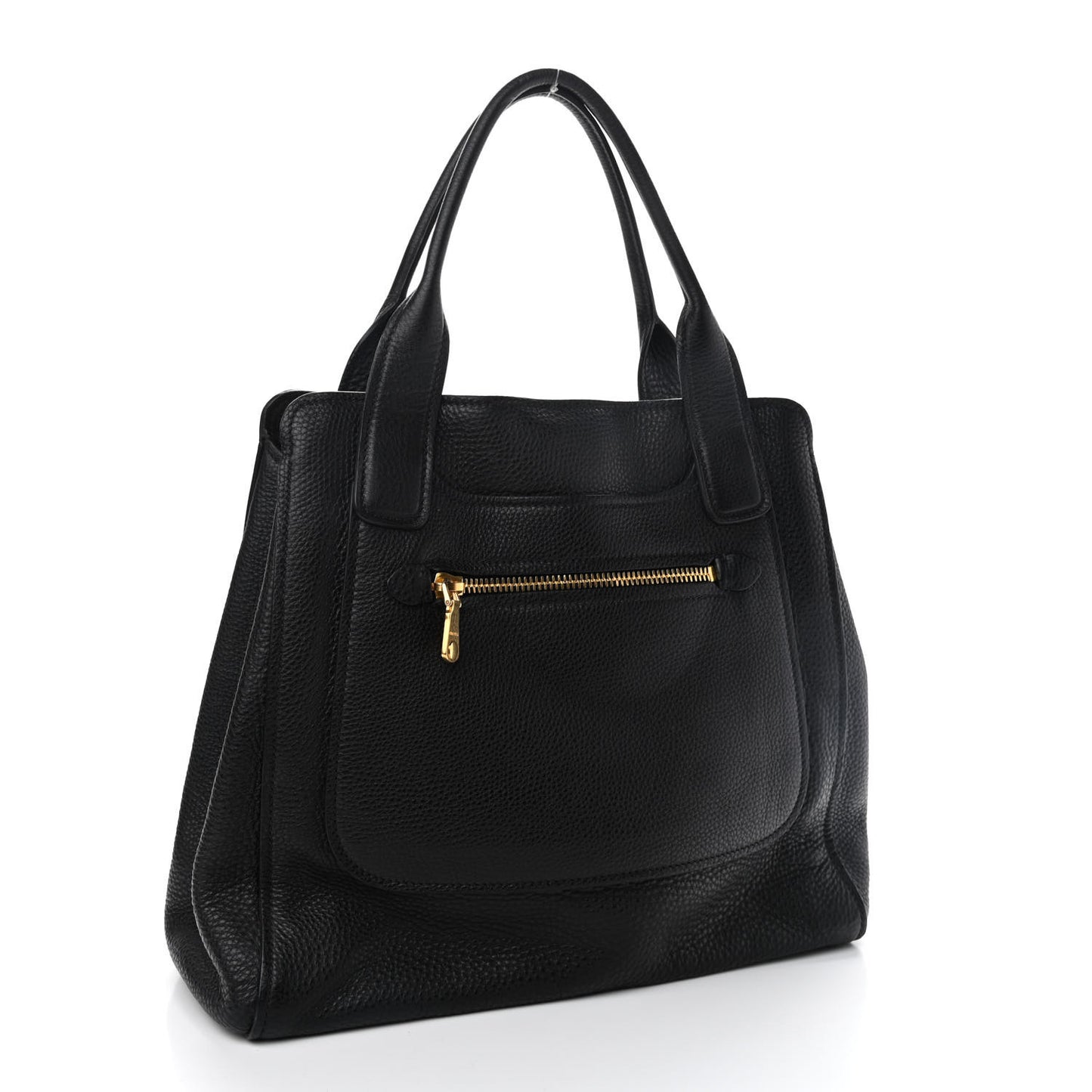 Goatskin Madras Tote Black