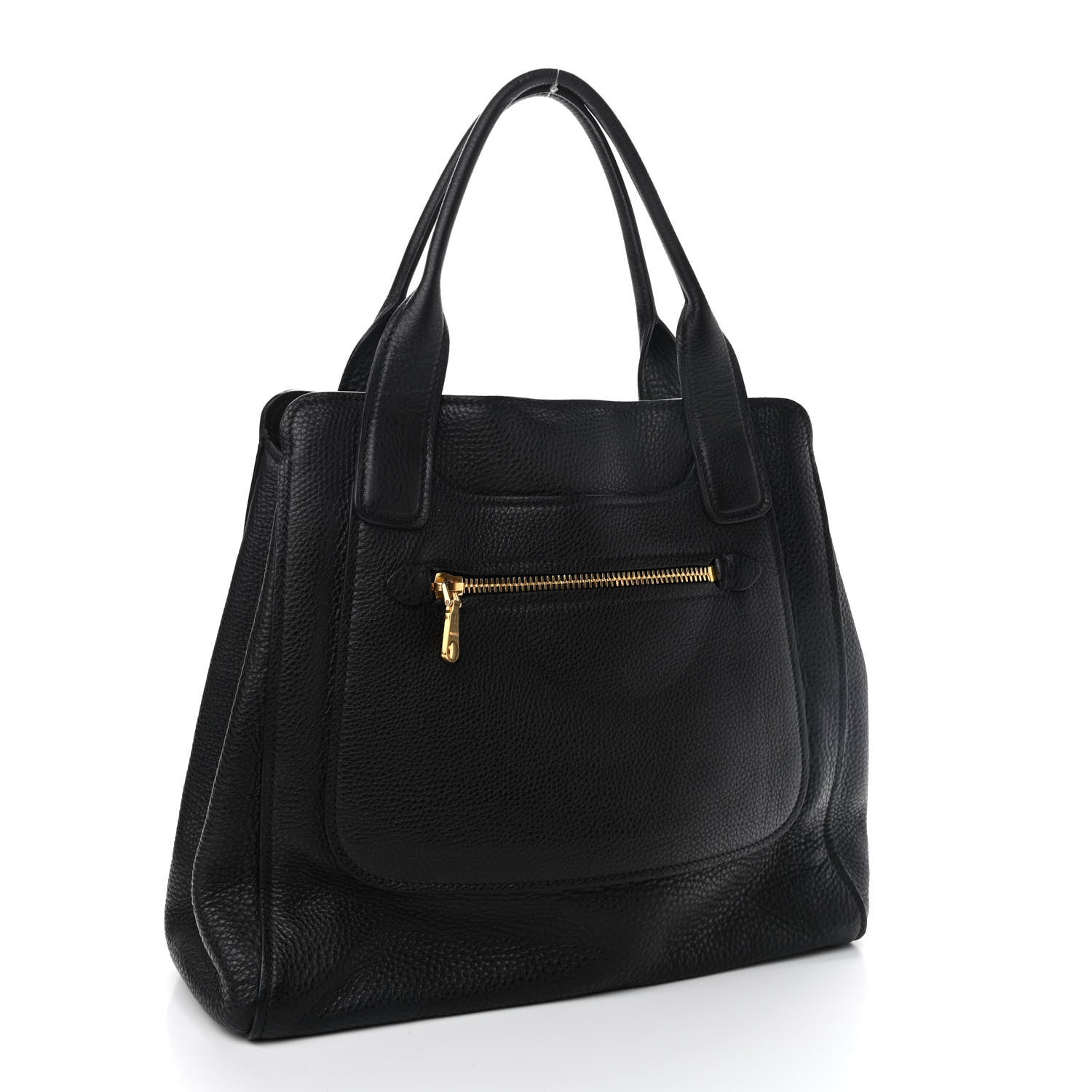 Miu Miu Goatskin Madras Tote Black 2 of 10
