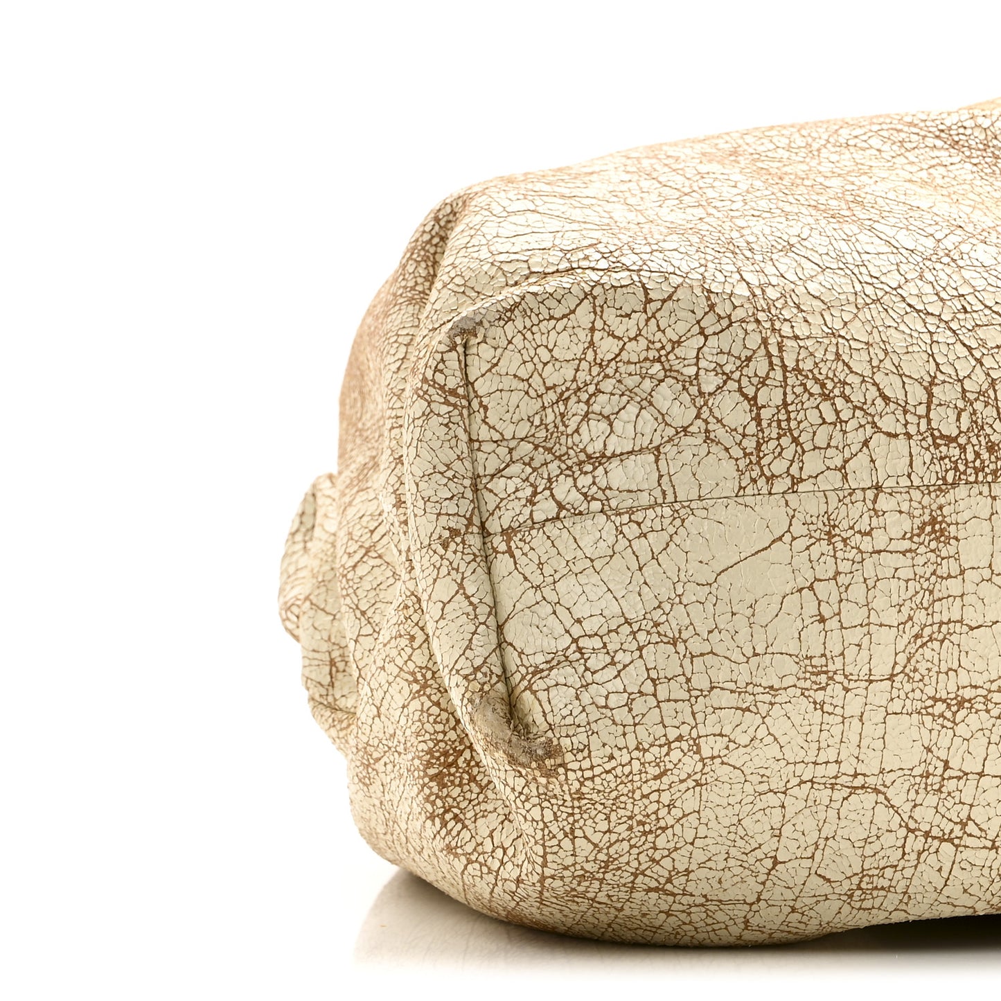 Crackled Calfskin The Pouch Oversized Clutch Zabaione
