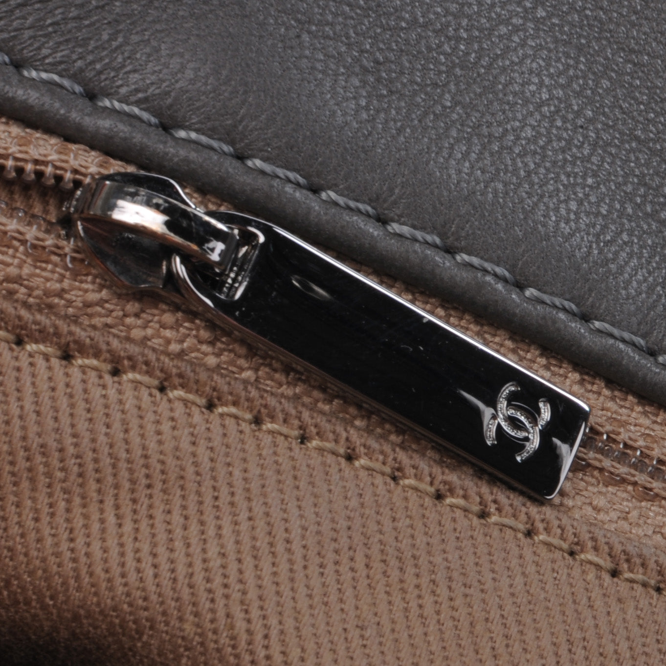 Chanel Calfskin Country Chic Cross Body Flap Grey 7 of 9
