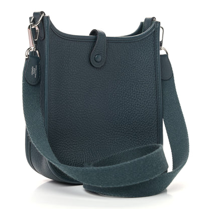 Hermes Taurillon Clemence Evelyne TPM Vert Cypress 2 of 8