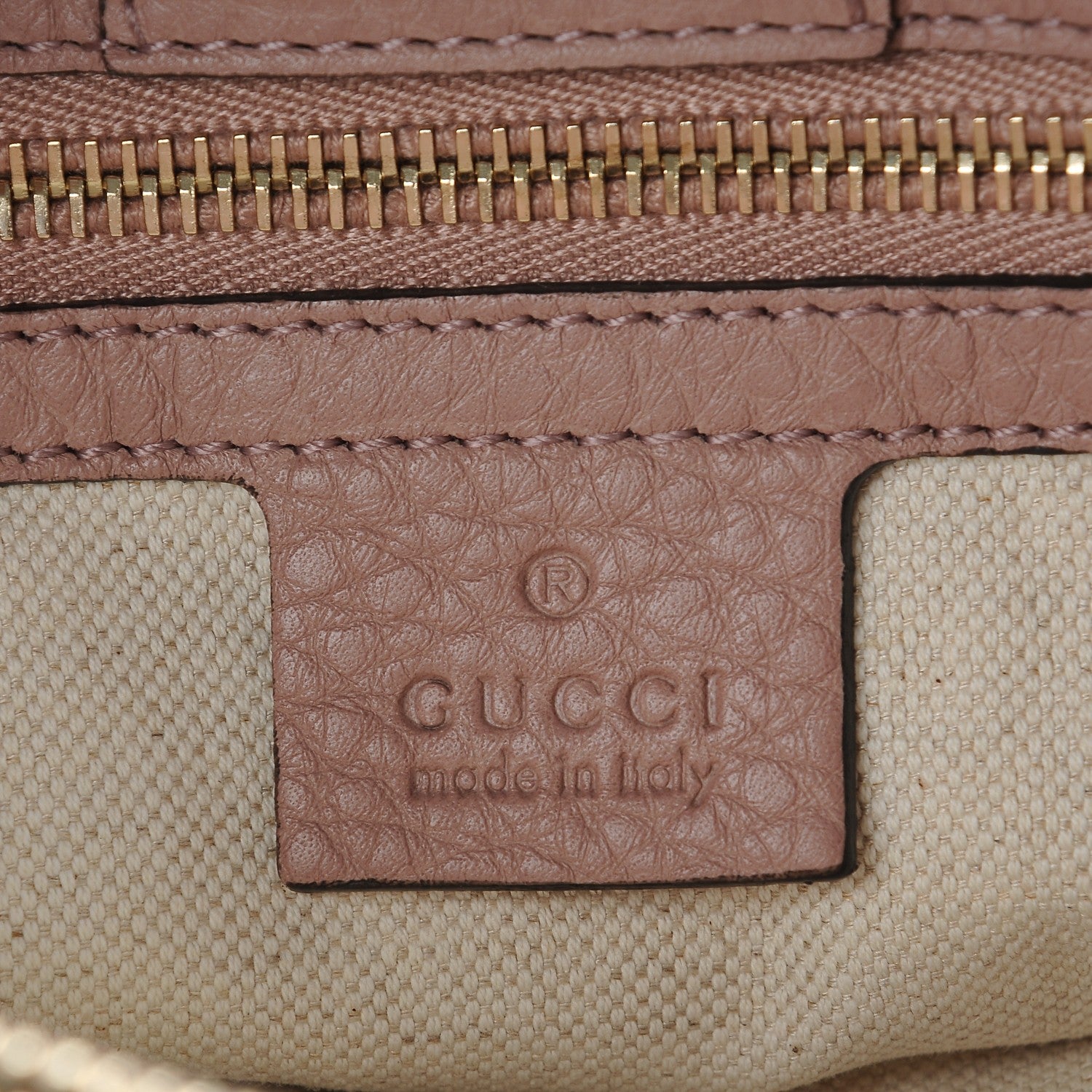 Gucci Pebbled Calfskin Medium Bamboo Shopper Tote Dark Cipria 7 of 8