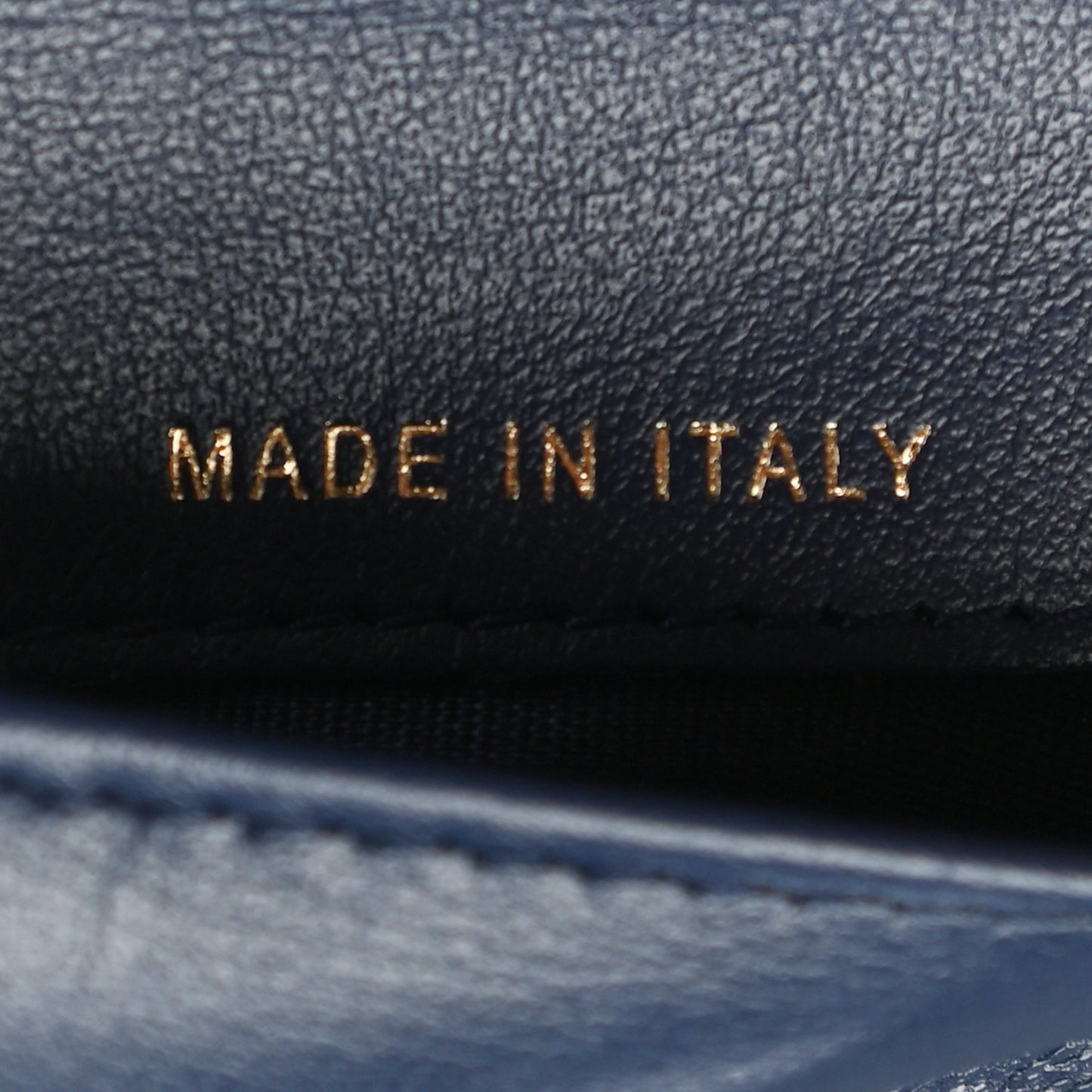 Caviar Quilted Compact Boy Wallet Blue