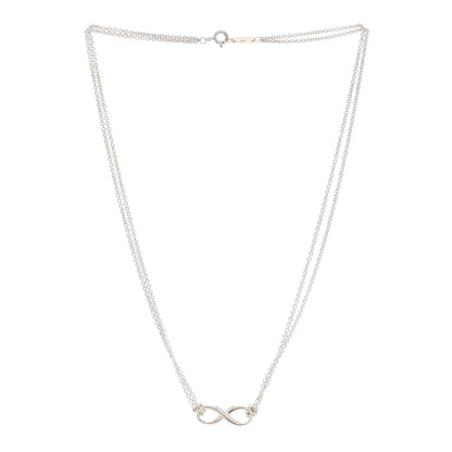 Tiffany Sterling Silver Infinity Pendant Necklace 2 of 4