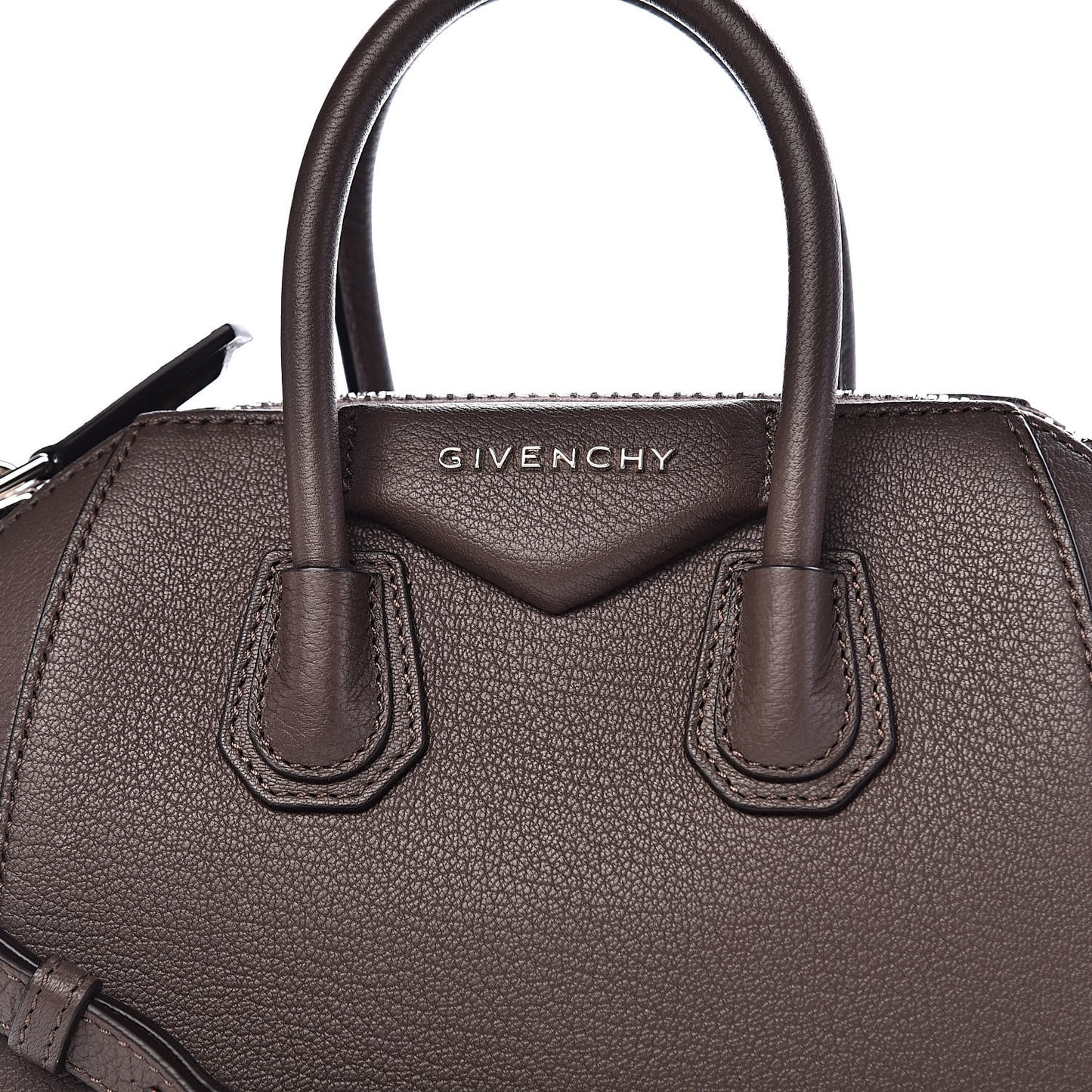 Sugar Goatskin Mini Antigona Heather Grey