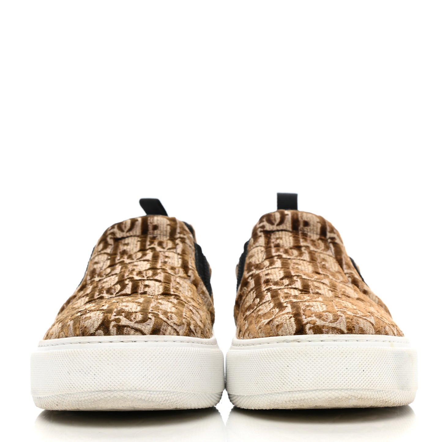 Velvet Oblique Womens Solar Slip On Sneakers 39 Bronze