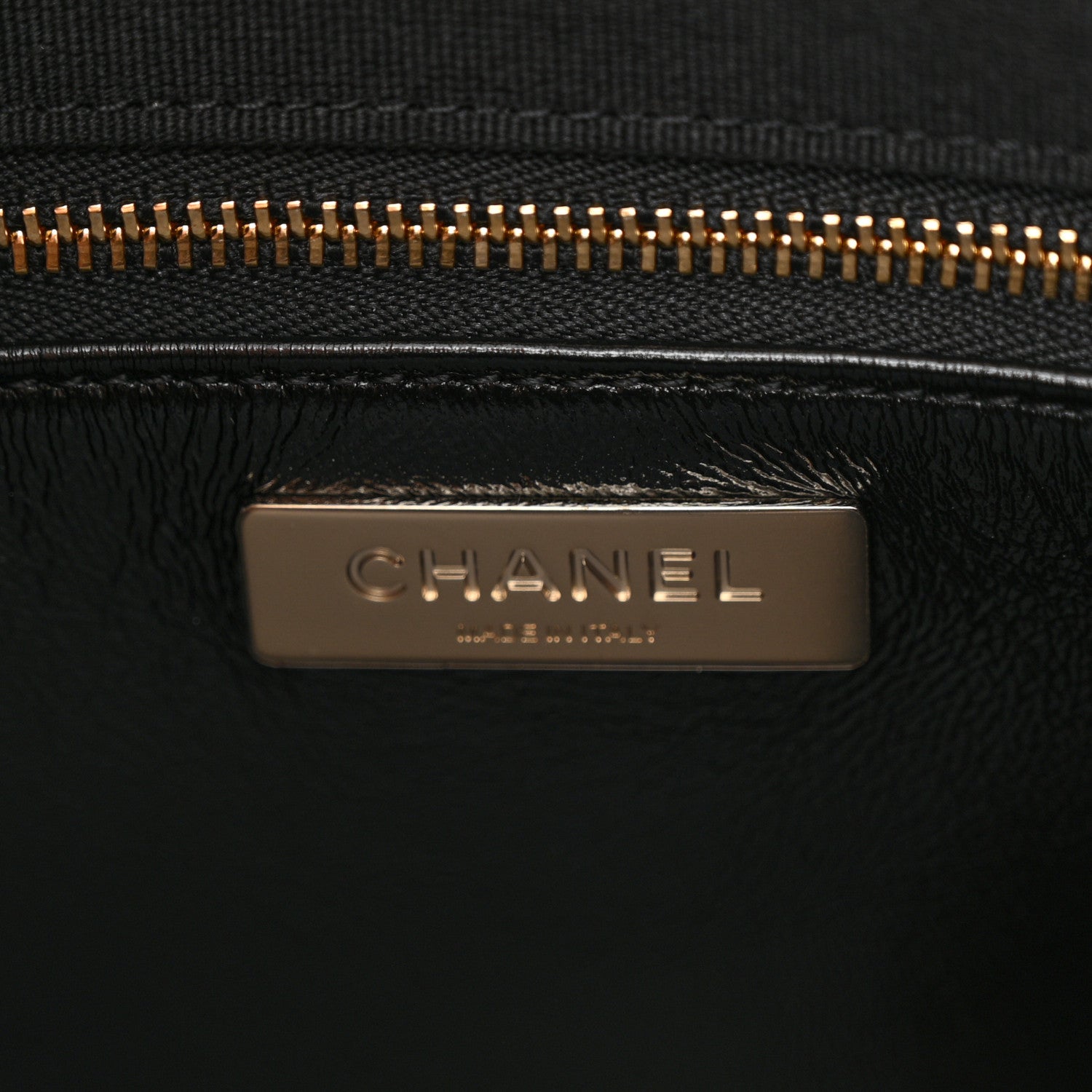 Chanel Shiny Lambskin Quilted Small 31 Shopping Bag Black 6 of 10