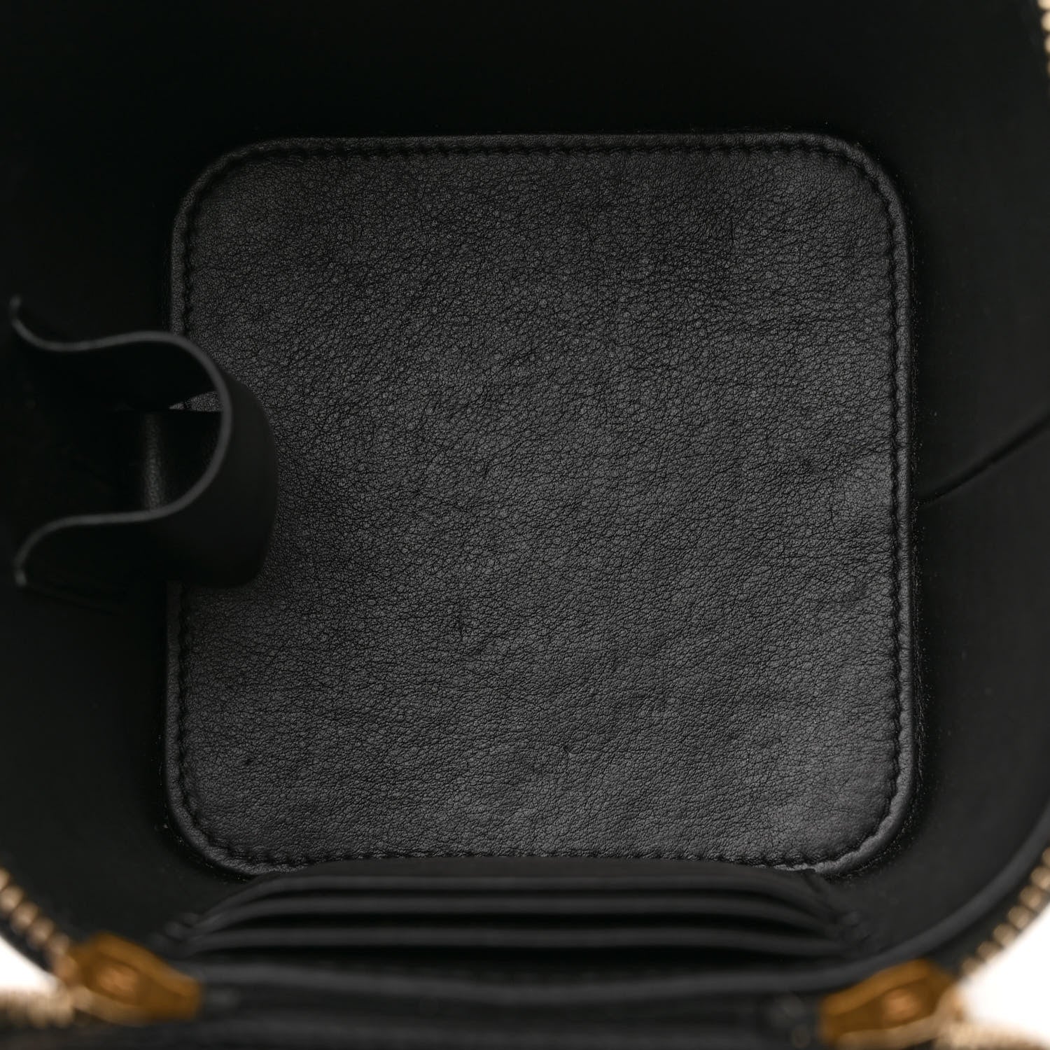 Chanel Caviar Quilted Small Vertical Vanity Case With Chain Black 5 of 11