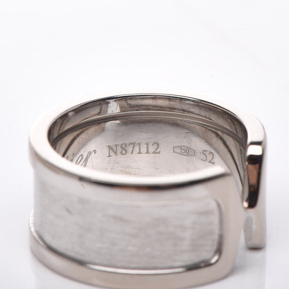 Cartier 18K White Gold 10mm Logo De Ring 52 6 6 of 7