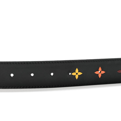 Louis Vuitton Calfskin 35mm LV New Wave Belt 80 32 Black 3 of 6