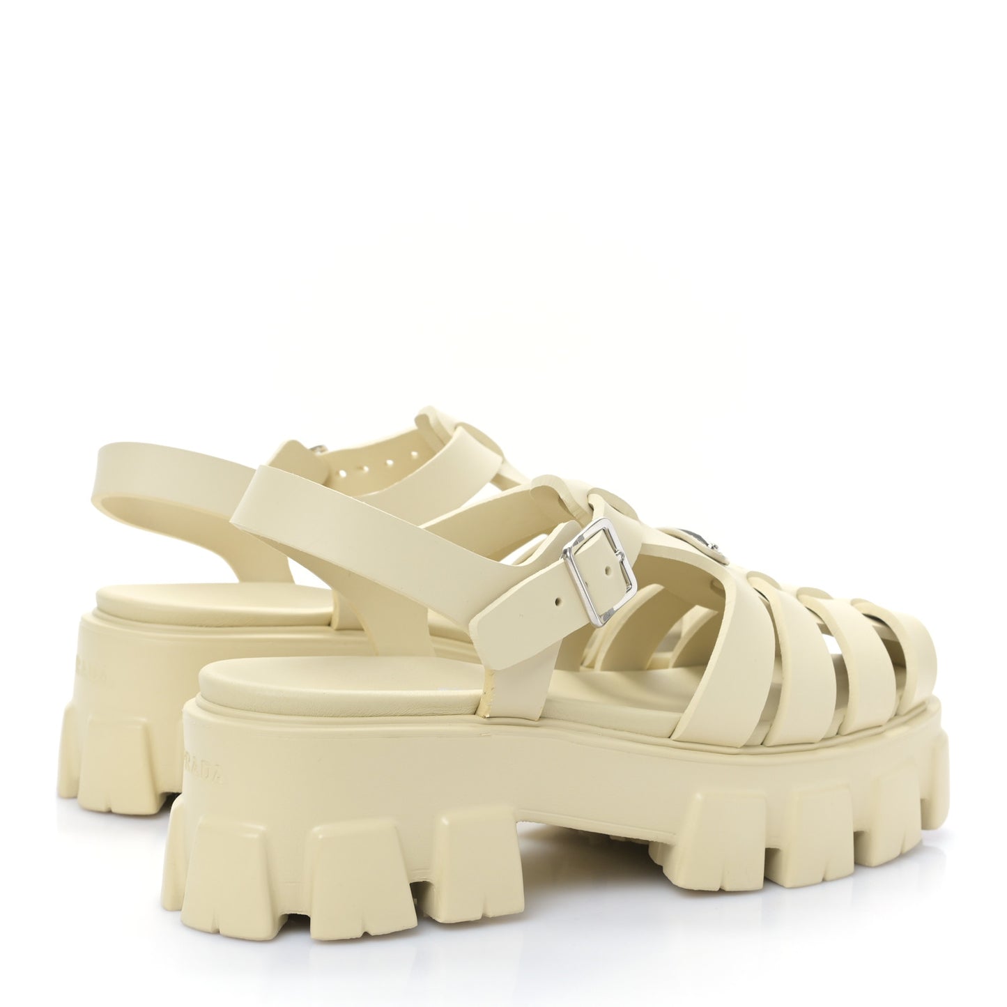 Foam Rubber Metal Triangle Logo Monolith 55mm Cage Sandals 41 Quarzo