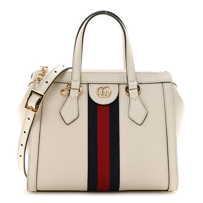 Gucci Textured Calfskin Web Small Ophidia Tote Bag Mystic White 1 of 10