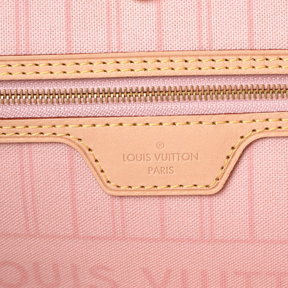 Louis Vuitton Damier Azur Neo Neverfull MM Rose Ballerine 6 of 10