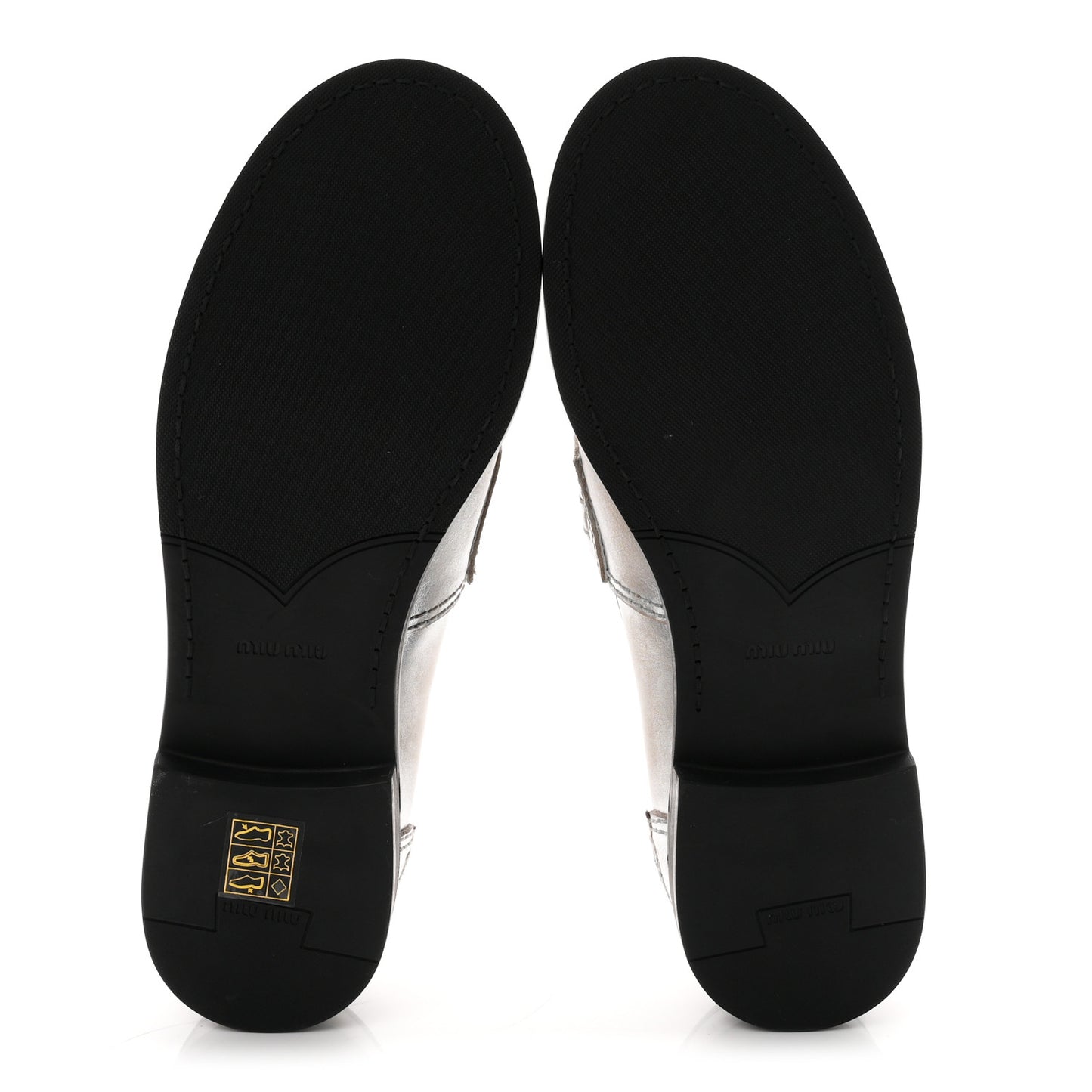 Vitello Deco Penny Loafer 39 Argento