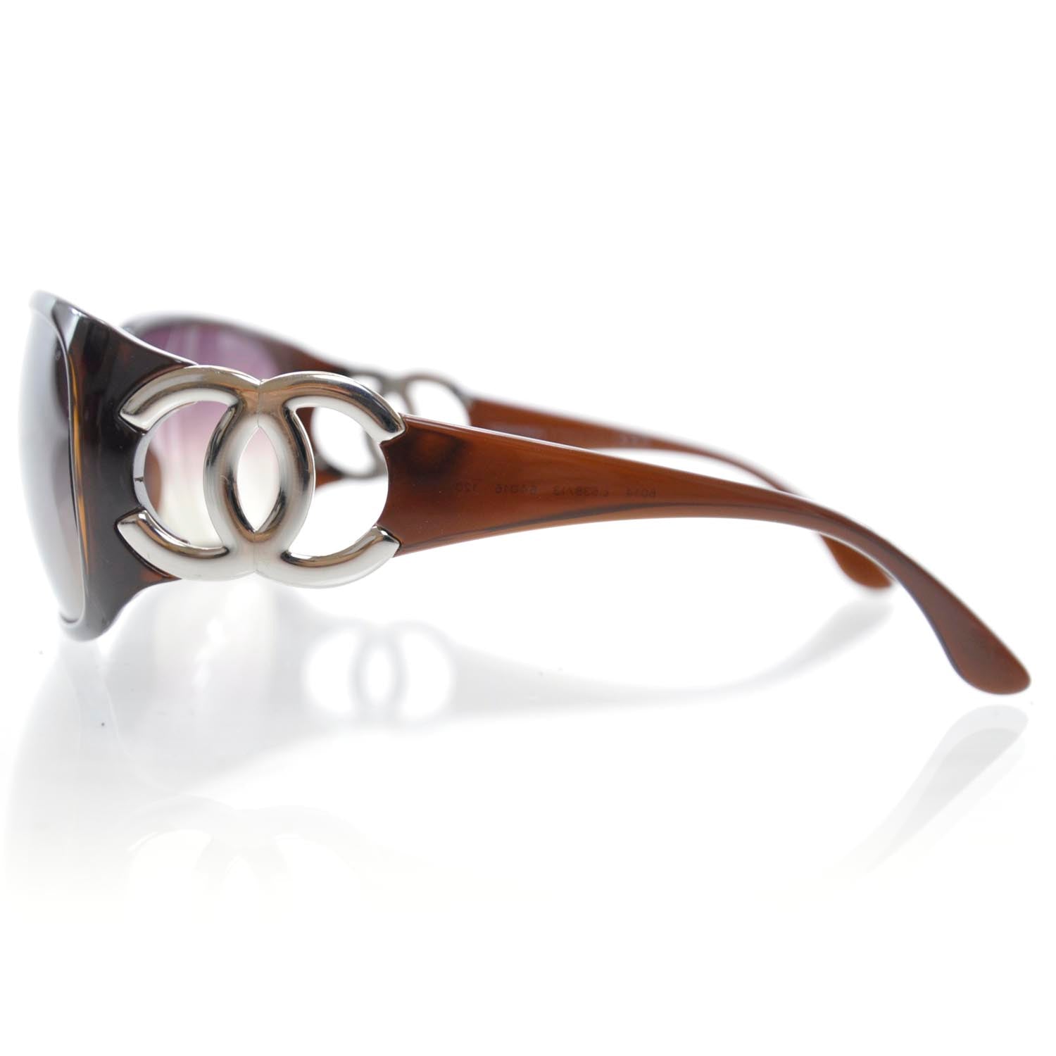 Chanel CC Sunglasses 6014 Brown 3 of 6