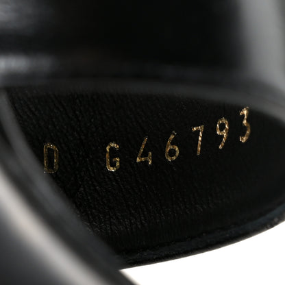 Chanel Shiny Calfskin CC Sandals 37 Black 9 of 10