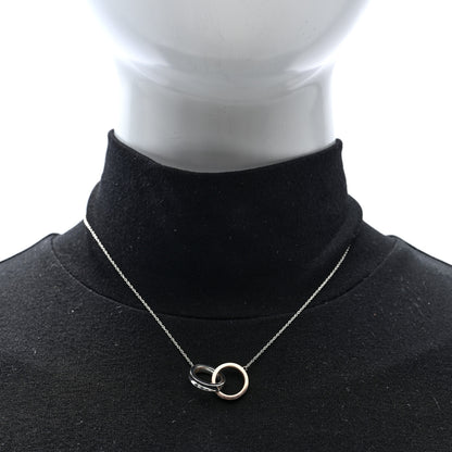 Tiffany Sterling Silver Rubedo 1837 Interlocking Circles Pendant Necklace 2 of 5