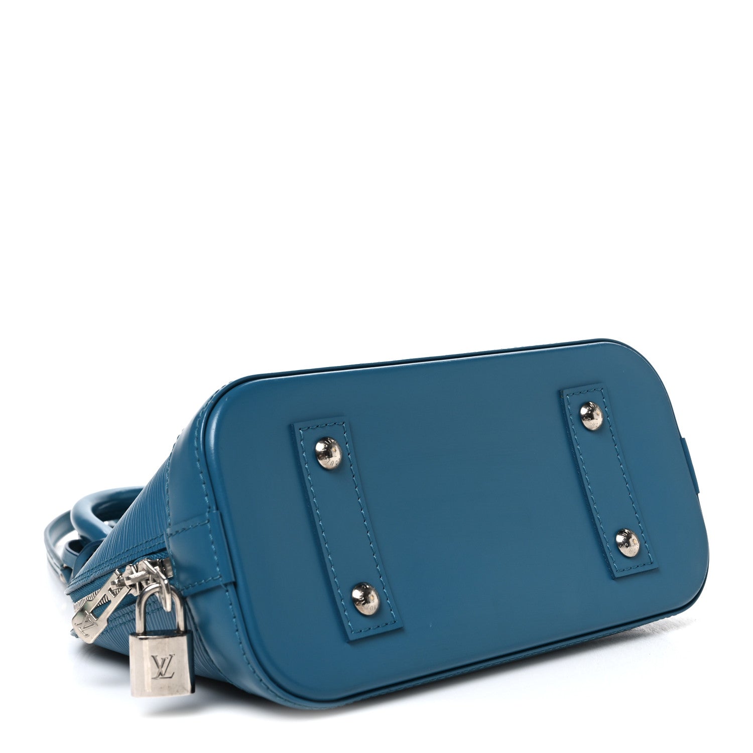 Louis Vuitton Epi Alma BB Cyan 3 of 9