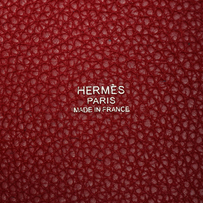 Hermes Taurillon Clemence Picotin Lock 18 PM Rouge Garance 6 of 12