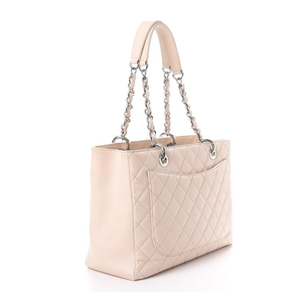 Chanel Caviar Quilted Grand Shopping Tote GST Light Pink 3 of 11