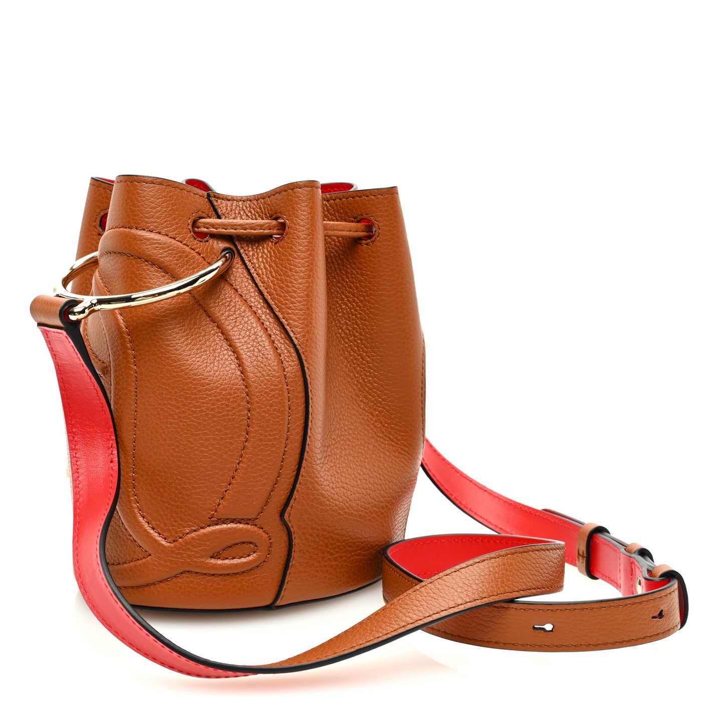 Calfskin Empire By My Side Bucket Bag Cuoio