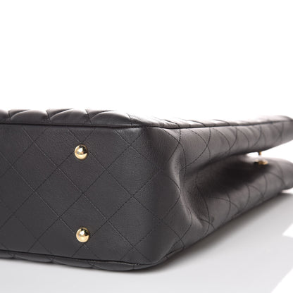 Chanel Calfskin Quilted Large CC Shopping Tote Black 10 of 10