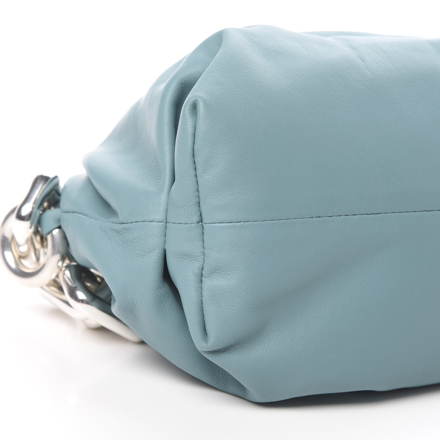 Bottega Veneta Calfskin The Pouch Chain Linloleum 9 of 10