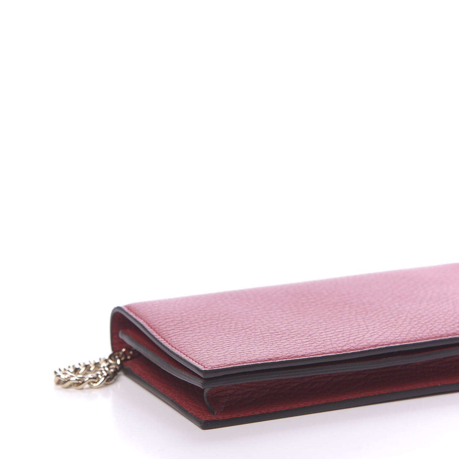 Gucci Dollar Calfskin Medium Betty Chain Wallet Red 9 of 11