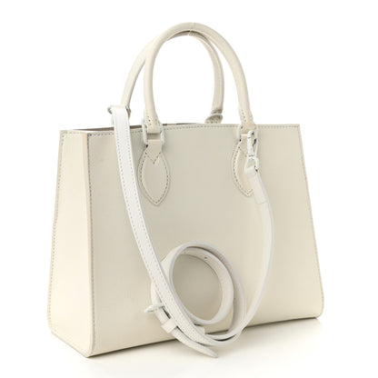 Louis Vuitton Soft Calfskin Lockme Tote PM White 3 of 9