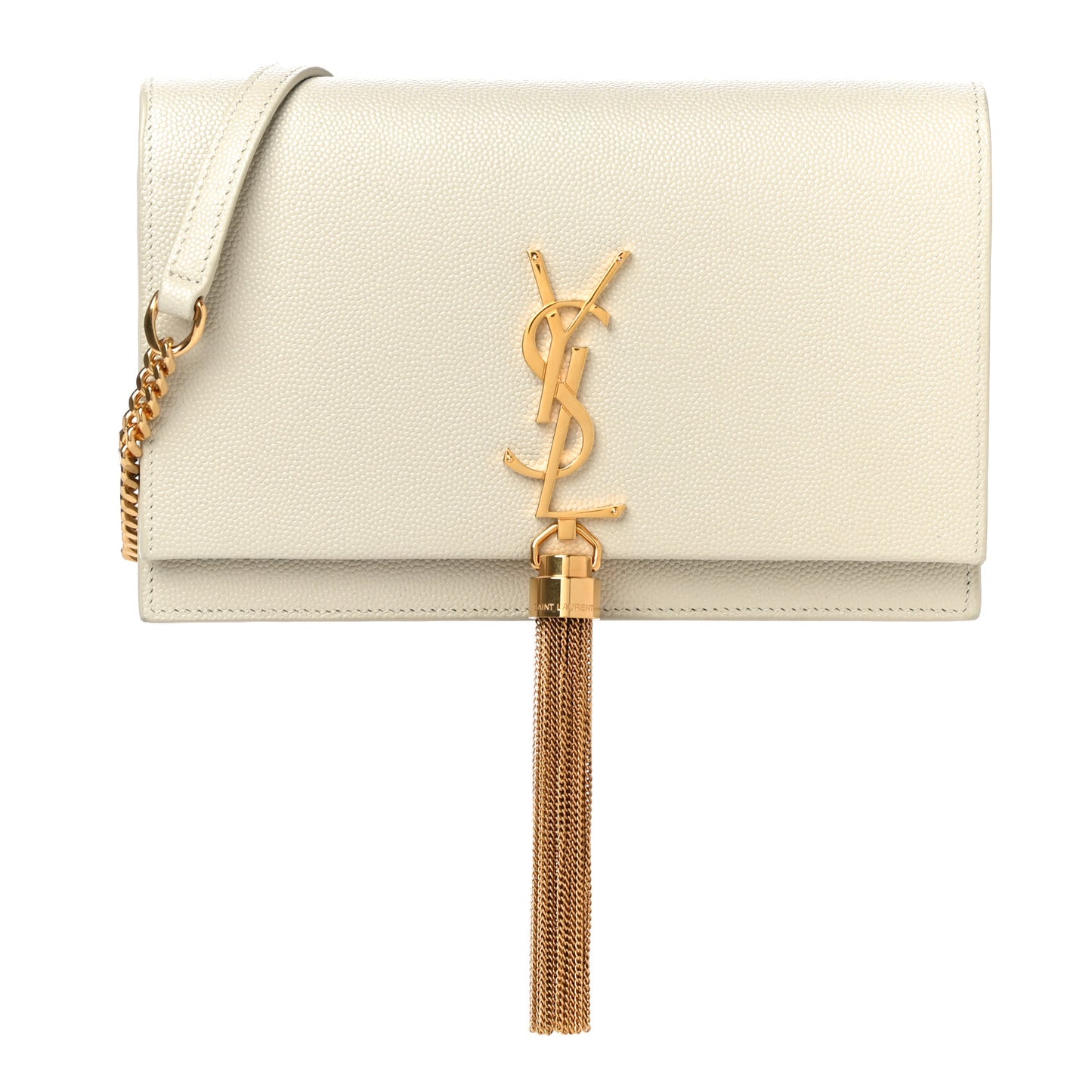 Grain De Poudre Classic Monogram Kate Tassel Chain Wallet Crema Soft