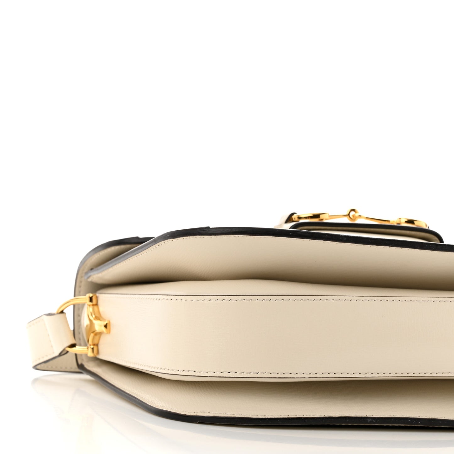 GG Supreme Monogram Horsebit 1955 Shoulder Bag Beige Mystic White