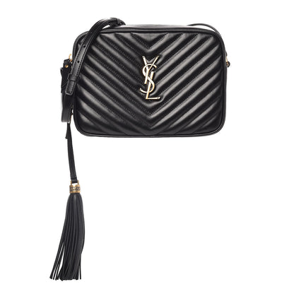Saint Laurent Calfskin Matelasse Monogram Lou Camera Bag Black 1 of 10