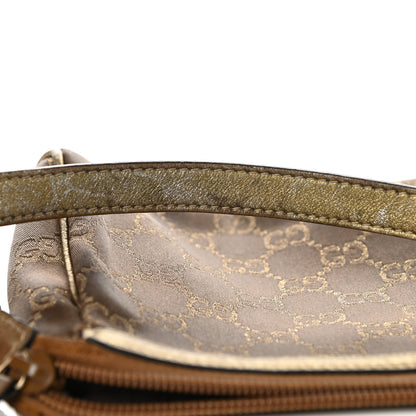 Gucci Satin Monogram D Ring Cosmetic Case Metallic Bronze 10 of 12