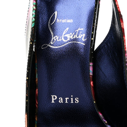 Christian Louboutin Patent Starlight Hot Chick Slingback Alta 120 Pumps 37.5 Multicolor 7 of 8